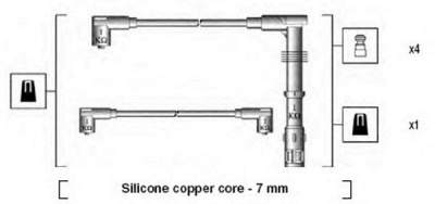 MAGNETI MARELLI 941175130754 -  Комплект проводов зажигания